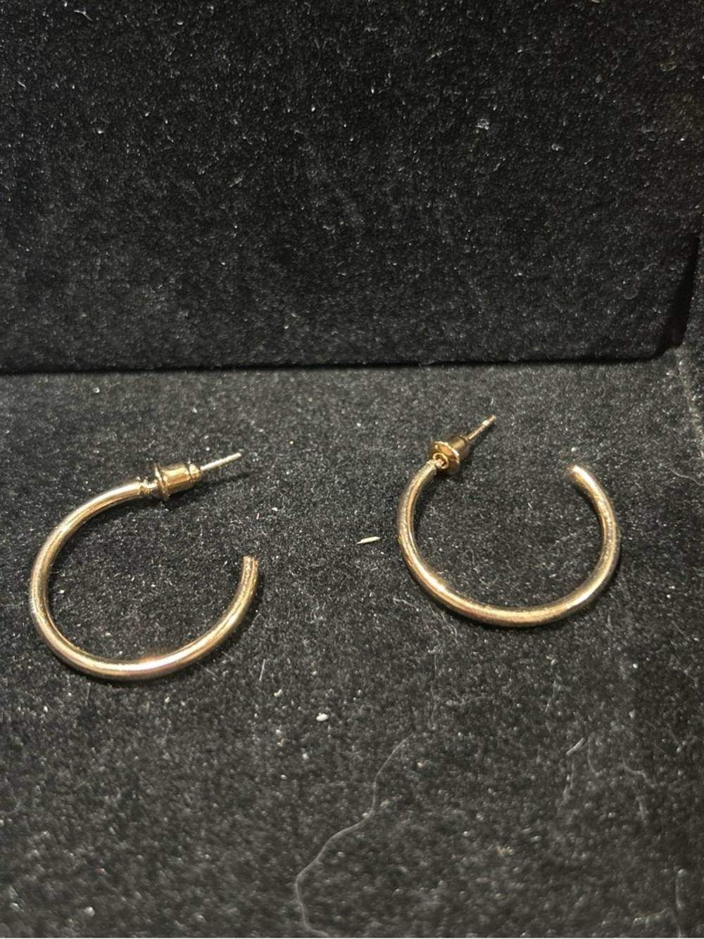 Gold color hoop earrings